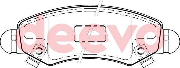 DEEVO BP50720 - Set placute frana,frana disc aaoparts.ro