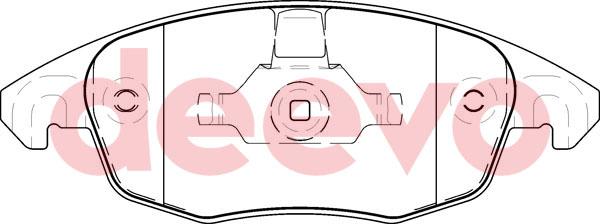DEEVO BP51960 - Set placute frana,frana disc aaoparts.ro
