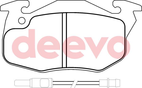 DEEVO BP51900 - Set placute frana,frana disc aaoparts.ro