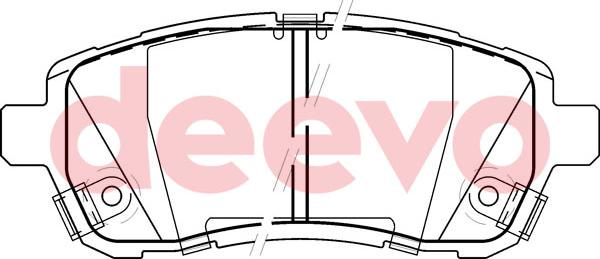 DEEVO BP51660 - Set placute frana,frana disc aaoparts.ro