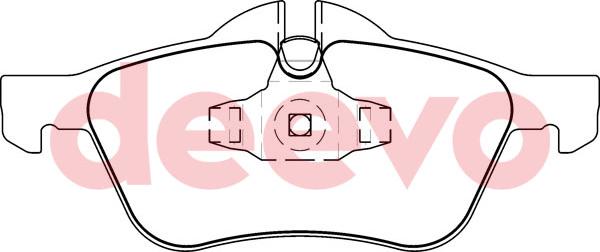 DEEVO BP51200 - Set placute frana,frana disc aaoparts.ro