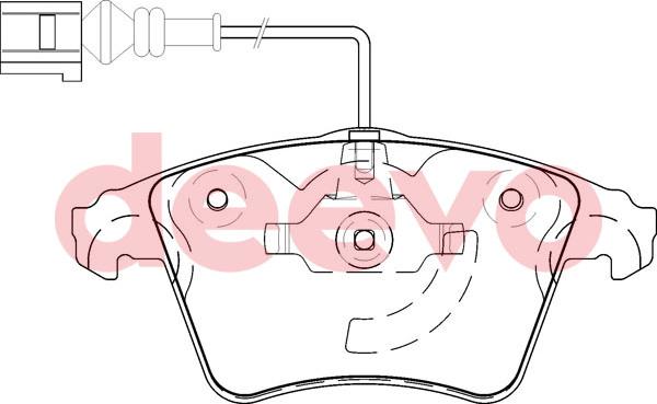 DEEVO BP58440 - Set placute frana,frana disc aaoparts.ro