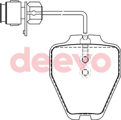 DEEVO BP58020 - Set placute frana,frana disc aaoparts.ro