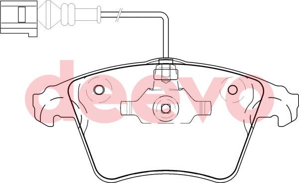 DEEVO BP58120 - Set placute frana,frana disc aaoparts.ro