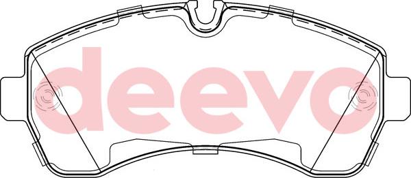 DEEVO BP58240 - Set placute frana,frana disc aaoparts.ro