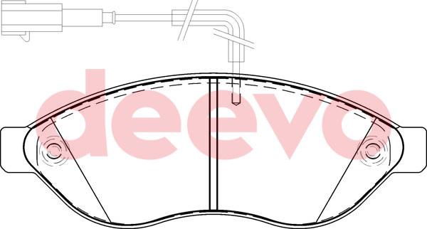 DEEVO BP53040 - Set placute frana,frana disc aaoparts.ro