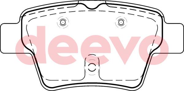 DEEVO BP53380 - Set placute frana,frana disc aaoparts.ro