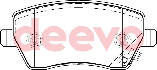 DEEVO BP52900 - Set placute frana,frana disc aaoparts.ro