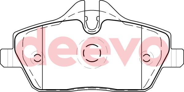 DEEVO BP52540 - Set placute frana,frana disc aaoparts.ro