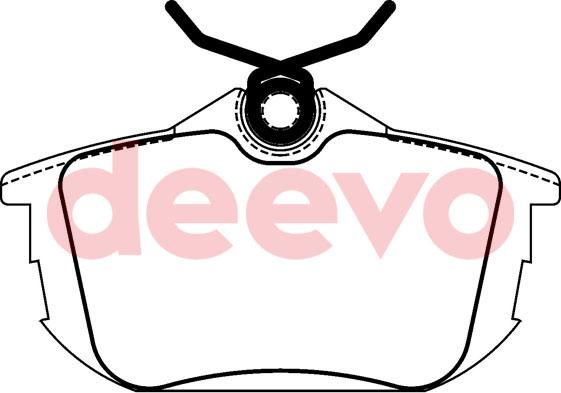 DEEVO BP52680 - Set placute frana,frana disc aaoparts.ro