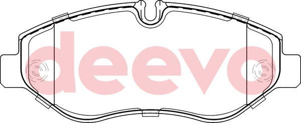 DEEVO BP52040 - Set placute frana,frana disc aaoparts.ro