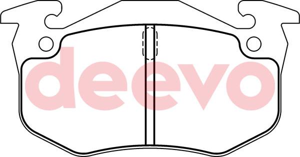 DEEVO BP52180 - Set placute frana,frana disc aaoparts.ro