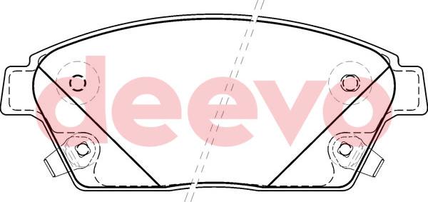 DEEVO BP52380 - Set placute frana,frana disc aaoparts.ro
