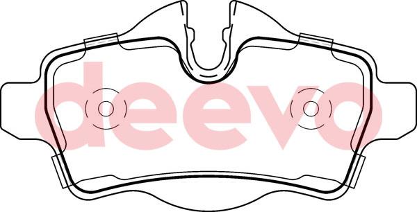 DEEVO BP52700 - Set placute frana,frana disc aaoparts.ro