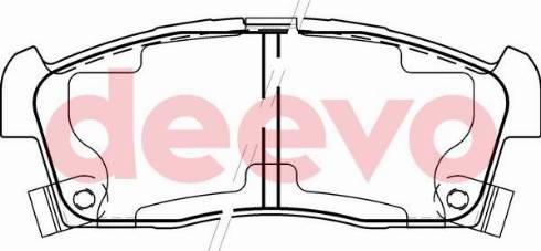 DEEVO BP57320 - Set placute frana,frana disc aaoparts.ro