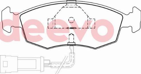 DEEVO BP69460 - Set placute frana,frana disc aaoparts.ro