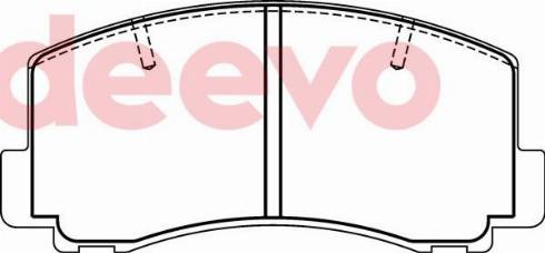 DEEVO BP69660 - Set placute frana,frana disc aaoparts.ro