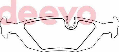 DEEVO BP69040 - Set placute frana,frana disc aaoparts.ro