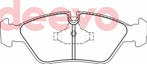 DEEVO BP69060 - Set placute frana,frana disc aaoparts.ro