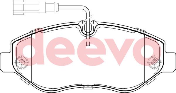 DEEVO BP64020 - Set placute frana,frana disc aaoparts.ro