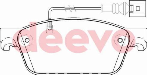 DEEVO BP64100 - Set placute frana,frana disc aaoparts.ro