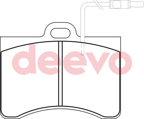 DEEVO BP66960 - Set placute frana,frana disc aaoparts.ro