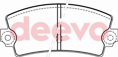 DEEVO BP66460 - Set placute frana,frana disc aaoparts.ro