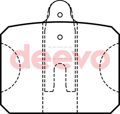 DEEVO BP66600 - Set placute frana,frana disc aaoparts.ro
