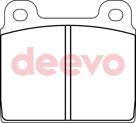 DEEVO BP66000 - Set placute frana,frana disc aaoparts.ro