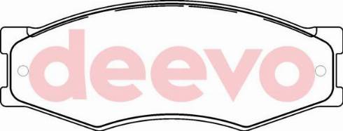 DEEVO BP61620 - Set placute frana,frana disc aaoparts.ro