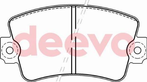 DEEVO BP61200 - Set placute frana,frana disc aaoparts.ro