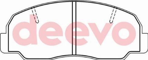 DEEVO BP61760 - Set placute frana,frana disc aaoparts.ro
