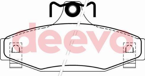 DEEVO BP63380 - Set placute frana,frana disc aaoparts.ro