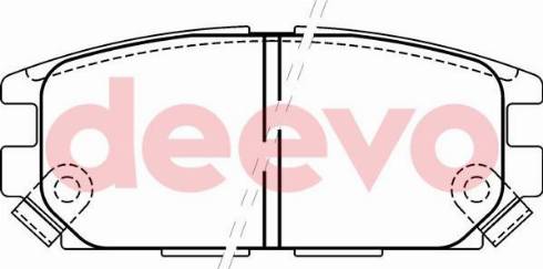 DEEVO BP62580 - Set placute frana,frana disc aaoparts.ro