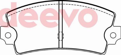 DEEVO BP67280 - Set placute frana,frana disc aaoparts.ro