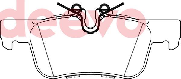 DEEVO BP84620 - Set placute frana,frana disc aaoparts.ro