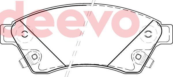 DEEVO BP80440 - Set placute frana,frana disc aaoparts.ro