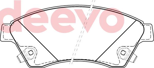 DEEVO BP80460 - Set placute frana,frana disc aaoparts.ro