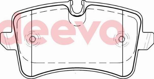 DEEVO BP81060 - Set placute frana,frana disc aaoparts.ro