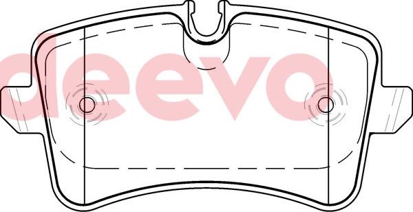 DEEVO BP81080 - Set placute frana,frana disc aaoparts.ro