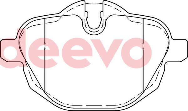 DEEVO BP81380 - Set placute frana,frana disc aaoparts.ro