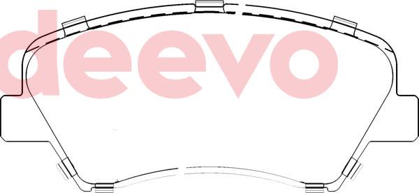 DEEVO BP81780 - Set placute frana,frana disc aaoparts.ro