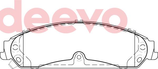 DEEVO BP83000 - Set placute frana,frana disc aaoparts.ro
