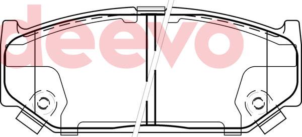 DEEVO BP82060 - Set placute frana,frana disc aaoparts.ro