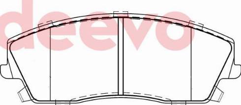 DEEVO BP82380 - Set placute frana,frana disc aaoparts.ro