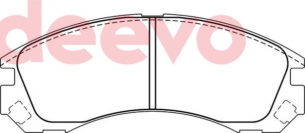 DEEVO BP75680 - Set placute frana,frana disc aaoparts.ro