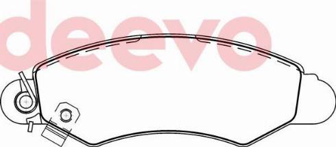 DEEVO BP75300 - Set placute frana,frana disc aaoparts.ro