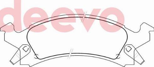 DEEVO BP76080 - Set placute frana,frana disc aaoparts.ro