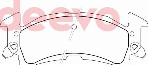DEEVO BP76140 - Set placute frana,frana disc aaoparts.ro