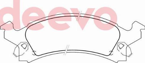 DEEVO BP76100 - Set placute frana,frana disc aaoparts.ro
